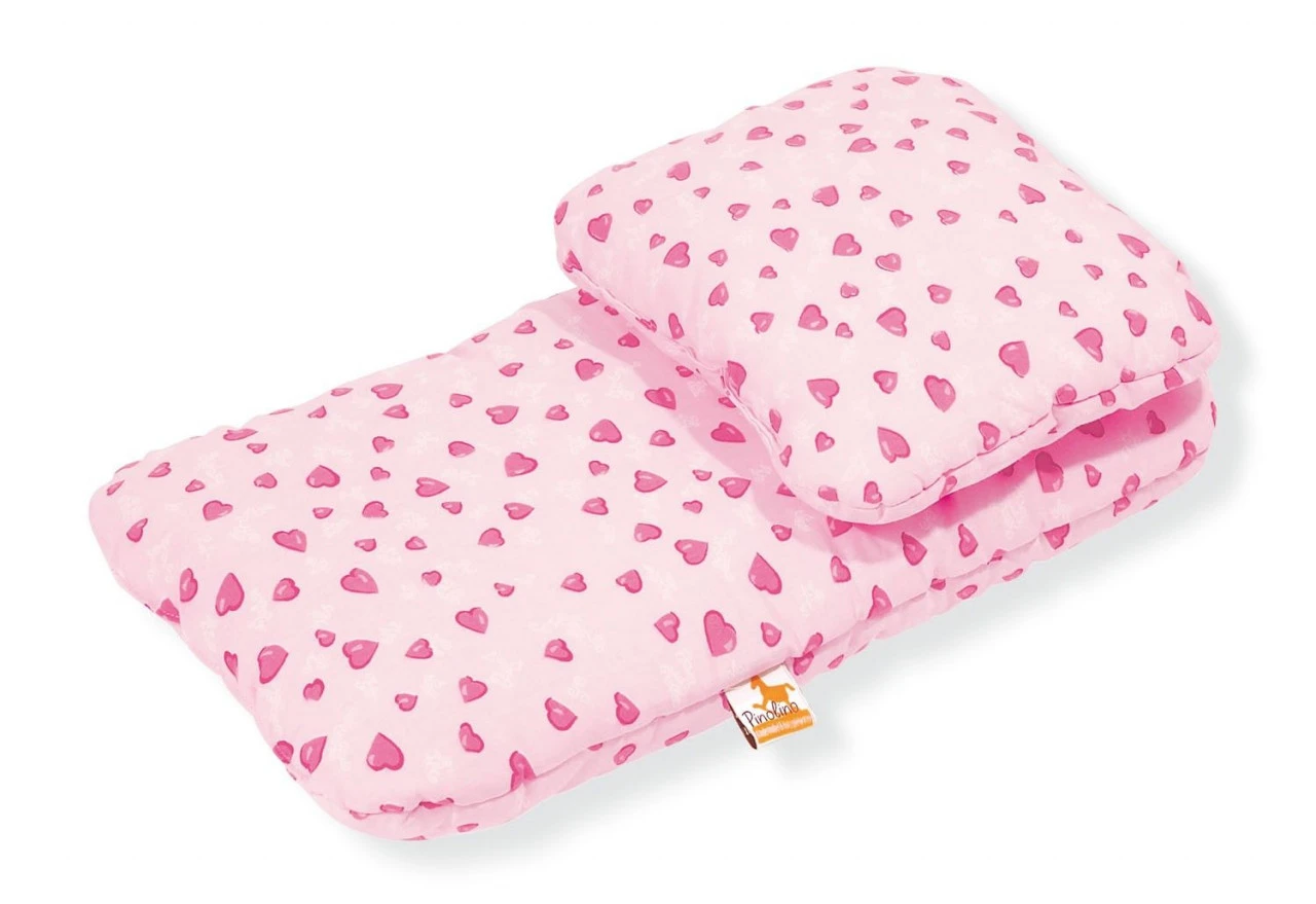 Pinolino Puppenbettzeug Herzchen 1 Pinolino Puppenbettzeug Herzchen