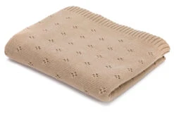 Strickdecke TAUPE